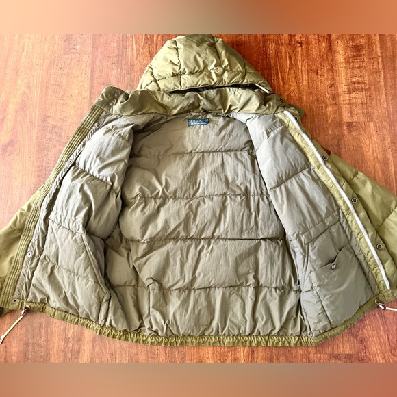 Polo Ralph Lauren Goose Down Green Jacket Coat Men’s M Medium Hood Hooded Zip - Picture 6 of 14